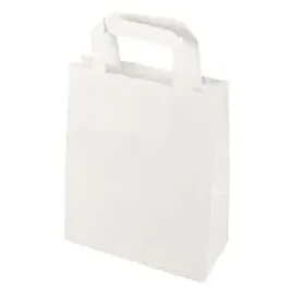 Papstar Tragetaschen, Papier 28 cm x 22 cm x 10 cm braun mit Tragegriff