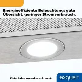 Exquisit FSH 61-8 C Flachschirmhaube 59,5 cm Weiß