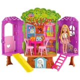 Mattel Puppenhaus-Puppe Barbie Chelsea Baumhaus rosa HPL70