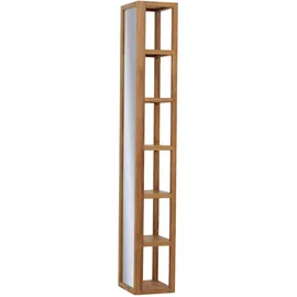 Tikamoon Hochschrank 30 x 170 x 25 cm Braun Teak
