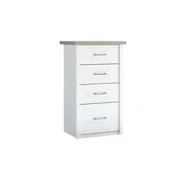 Begabino Luca 60 x 101 x 43 cm Weiß / Trüffel