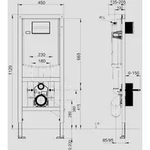 Sanit WC-Element INEO PLUS behindertengerecht 1120/450