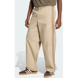 adidas 3-Streifen Hose mit Faltendetail Jogginghose Braun 26