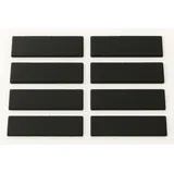 hausleben Schieferplatten 15x5 cm im 8er Set – Natürliche Servierplatten aus echtem Schiefer – Ideal für Sushi, Tapas, Käse & Fingerfood – Elegantes Servierset für Zuhause & Gastronomie