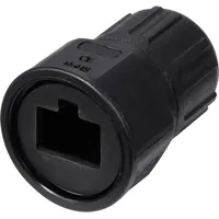 TRU Components TC-E13T-MRJ-PRA06 Gerader RJ45-Kunststoffstecker IP67 (mit Gewinde) TC-13543624