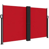 vidaXL Seitenmarkise 140 x 600 cm Rot Polyester