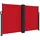 vidaXL Seitenmarkise 140 x 600 cm Rot Polyester