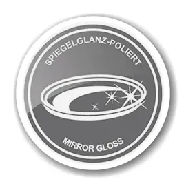 Edzard Tablett Alaska (ø 32 cm) rund, Edelstahl gehämmert hochglanzpoliert, Serviertablett, Dekotablett