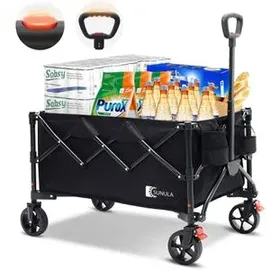 sunula Bollerwagen Faltbar schwarz