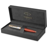 Parker Kugelschreiber 51 Premium Red G.C., rot/silber, Edelharz, Schreibfarbe schwarz