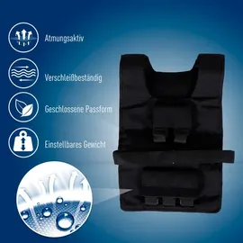 Homcom Trainingsweste Gewichtsweste Verstellbar, Krafttraining, Fitness, Oxford, Metall