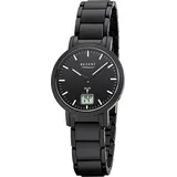 REGENT Damen Uhr FR-266 Metall Funkwerk Armband-Uhr schwarz D2URFR266