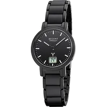 REGENT Damen Uhr FR-266 Metall Funkwerk Armband-Uhr schwarz D2URFR266