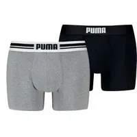 Puma Everyday Placed Logo Boxershorts Schwarz/Grau XXL 2er Pack