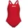 Arena Team Swim Pro Solid Mädchen Swim-Pro Einfarbig - Red-white - 164