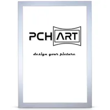 pch[art] Bilderrahmen New Alaya | Farbe: Aluminium | Größe: 70x90 cm | zeitloser und schlichter Rahmen für Poster, Fotos und Portraits