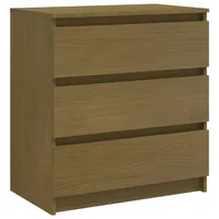 VidaXL Nachtschrank Honigbraun 60x36x64 cm Massivholz Kiefer