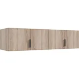 WIMEX Schrankaufsatz WIMEX "Modena", braun (eiche sägerau nachbildung), B:160cm H:40cm T:54cm, Spanplatte, Möbelaufsätze, Schrankaufsatz, Aufsatzschrank