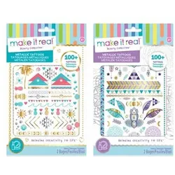 MAKE IT REAL 2902100 Metallic Tattoos, sortiert