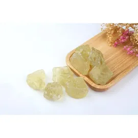 luxuskollektion Citrin Rohsteine Premium Naturstein 4 Stück Set gelb