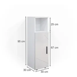 Vicco Midischrank Irma 30 x 95 cm