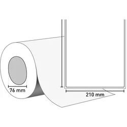 High Gloss Label OD (Inkjetpapier) weiß / permanent / 76 mm Kern / endlos MKZ 11411