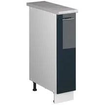 Vicco Apothekerschrank Fame-Line 20 x 82 x 60 cm Dunkelblau Hochglanz/Weiß