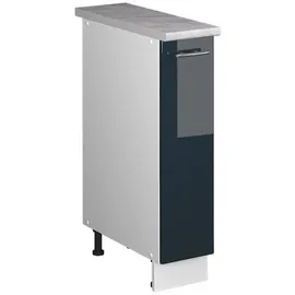 Vicco Apothekerschrank Fame-Line 20 x 82 x 60 cm Dunkelblau Hochglanz/Weiß