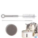 Reinigungsset für Trinkbrunnen für Haustiere – Katzenbrunnen-Reinigungsset Hund | Reinigungsbürsten und Werkzeuge für den Trinkbrunnen für Hunde und Katzen – Scheuerbürste mit Schwamm zur einfachen Wa