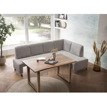 exxpo - sofa fashion Eckbank EXXPO - SOFA FASHION "Intenso, viele Bezugsstoffe Cord, Struktur 243/158 cm (B/T)", braun (cappuccino), B:243cm H:91cm T:158cm, NaturLeder;Strukturstoff (Zusammensetzung: Polyester 100%);Luxus-Microfaser (Zusammensetzung: Aufgeflockte 100% 