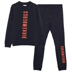 Bikkembergs für Herren. BMF0660 Sportkleidung mit Marinelogo (S), Lässig, Sportlich, Baumwolle, Multisport