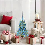 vidaXL Weihnachtsbaum mit Beleuchtung Grün 65 cm