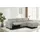 OTTO home Ecksofa OTTO HOME "SKAANE Struktur, L-Form, 274 cm, manuelle/elektrische Relaxfunktion", grau (hellgrau), B:274cm H:100cm T:181cm, 100% Polyester, Sofas, Ecksofa, rundes Design, Kopfteilverstellung, Federkernpolsterung