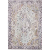 benuta Vintage-Teppich, Mehrfarbig, Lila, Kunststoff, Vintage, Rechteckig, & im Style: Elegant, Retro - Pflegeleicht für Wohnzimmer Schlafzimmer