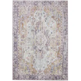 benuta Vintage-Teppich, Mehrfarbig, Lila, Kunststoff, Vintage, Rechteckig, & im Style: Elegant, Retro - Pflegeleicht für Wohnzimmer Schlafzimmer