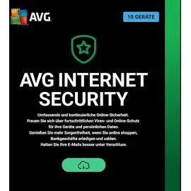 AVG Internet Security 2026 ESD 10 Geräte 1 Jahr DE Win Mac Android iOS