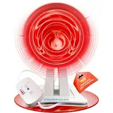 Vitaltherm Infrarotlampe RW 150 Rotlichtlampe Wärmelampe – Infrarotlampe mit Timer & Dimmer, Wohltuende Wärme