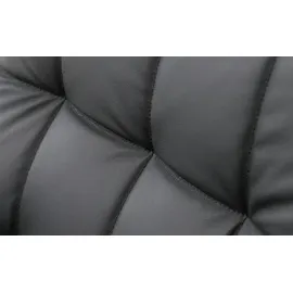 Stressless Relaxsessel London Leder 75 x 112 x 87 cm Schwarz mit Hocker