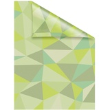 Lichtblick Fensterfolie Pattern Dreiecke 1 St., blickdicht, strukturiertKlebepunkte, grün B/L: ca. 100x100 cm (B x L)