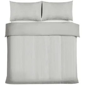 Good Nite Gestreift Grau 200 x 200 cm + 2 x 80 x 80 cm
