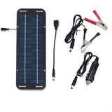 Solarpanel 5W 12V Solarpanel geeignet für Wohnmobil Boot und Motorrad Solar Autobatterie Ladegerät