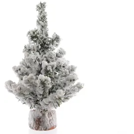 Kaemingk Minibaum Snowy Toronto Grün / beschneit H 20 cm
