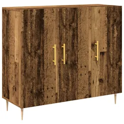 vidaXL Sideboard aus Altholz, 90x34x80 cm, aus Rahmenholz gefertigt