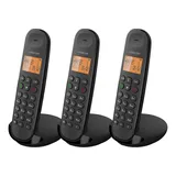 Logicom ILOA 350 Schnurloses Festnetztelefon ohne Anrufbeantworter – Trio – analoge und DECT-Telefone – Schwarz