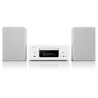 Denon CEOL N-12DAB Kompaktanlage, mit Lautsprechern, CD-Player, Musikstreaming, HEOS Multiroom, Bluetooth, weiß