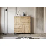 Home Affaire Highboard Phuket II 120 x 130 x 39 cm matera anthrazit / kastanie breslau