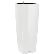 LECHUZA Cubico Alto Komplettset 40 x 40 x 105 cm weiß hochglanz