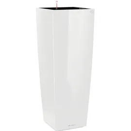 LECHUZA Cubico Alto Komplettset 40 x 40 x 105 cm weiß hochglanz