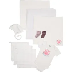Erstausstattungspaket LILIPUT "Krabbe", Baby, Gr. 50/56, weiß, 100% Baumwolle, casual, KOB Set-Artikel, mit 10 Teilen