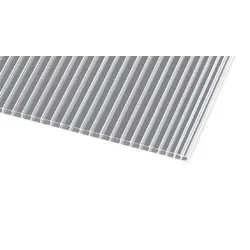 Doppelstegplatten 4 mm Farblos Klar - Zuschnitte Polycarbonat Hohlkammerplatten